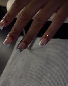 Quartz Nails, Work Nails, French Tip Acrylic Nails, Add Me On Snapchat, Acrylic Nails Coffin Pink, Nails French