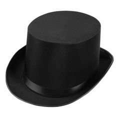 Booth Revolution Photo Booth Props Top Hat Halloween Costume, Top Hat Costume, Halloween Costume Black, Hat Halloween Costume, Black Satin Top, Black Top Hat, Steampunk Hat, Black Costume, Halloween Costume Shop