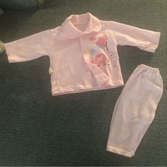 Brand New! Pant And Top Set Size 3-6 Months Snap Button Long Sleeves Open To Offers! Cute Cotton Bottoms With Buttons, Cotton Sets With Button Closure For Playtime, Casual Playtime Sets With Buttons, Pink Cotton Sets With Buttons, Pink Long Sleeve Sets For Baptism, Cotton Playtime Sets With Button Closure, Pink Cotton Pants With Button Closure, Fitted Pink Baptism Set, Winter Playwear For Babies In Pink