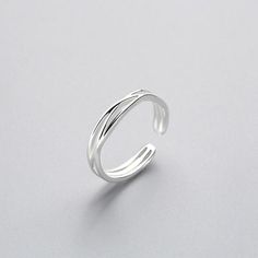 Limited Stock Available - Click "ADD TO CART" To Get Yours Now For 50% OFF 🔥 Specifications: Material: Silver  Package Includes: 1*  Minimalist Twist Line Adjustable Ring *Please allow 10-21 business days for the item to arrive Hand Rings, Silver Rings Simple, Wedding Engagement Gifts, Beach Birthday, Geometric Ring, Bagan, Finger Rings, Creative Jewelry, Anniversary Wedding