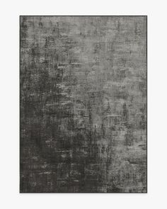 an abstract painting with black and white paint on the wall, it is very dark