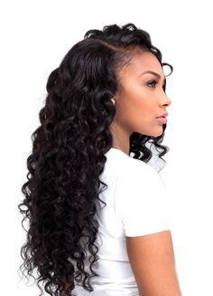 eHair Outlet offers 100% Virgin Human Hair Extensions. Our Malaysian Deep Wave Hair Extensions have a loose wave texture that makes it easy to style and maintain. It holds curls beautifully, yet has the ability to be worn straight. Waves become even more defined when wet. This hair is a great change if you are used to deep wave or sea wave hair extensions. This 8A Malaysian Deep Wave Human Hair Extension Features: Malaysian human hair extension Deep Wave Grade 8A Length size: 12"... Hairstylist Hairstyles, Deep Wave Hairstyles, Deep Wave, Long Curly Hair, Love Hair, Long Curly, Hair Waves, Shakira, Hair Dos