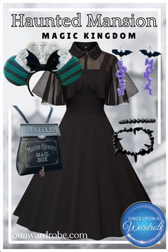 an image of a dress and accessories for halloween