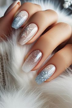 Cozy Winter Nails for Holiday Season Winter Bridal Nails, Winter Wedding Nails For Bride, Reveal Nails, Winter Wedding Nails, Gender Reveal Nails, Winter Nail Ideas, Nails Arts, Stunning Nail Designs, Spring Nail Designs