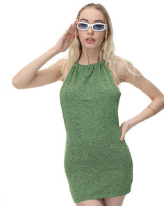 Model (WearingS):•Â?/span>Height: 178cm | Bust: 89cm | Waist: 60cm | Hip: 89cmDetails: Green bodycon halter dress with backless designDress Length: ShortSleeve Length: SleevelessMaterials: 95% Cotton + 5% Spandex Green Stretch Halter Neck Dress, Fitted Green Backless Halter Dress, Stretch High Neck Halter Dress For Date Night, Stretch Halter Dress With High Neck For Date Night, Green Stretch Halter Backless Dress, Summer High Neck Bodycon Dress, Summer High Neck Bodycon Sleeveless Dress, Spring Stretch Halter Neck Bodycon Dress, Spring Halter Neck Stretch Bodycon Dress