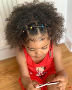 virnasa Cute Afro Hairstyles, Afro Hairstyles For Kids, Baby Hairstyle, Cute Afro, Mixed Girl Hairstyles, Black Kids Braids Hairstyles, Kids Hairstyle, Curly Kids, Kid Hairstyles