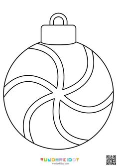 Punch Needle Christmas Patterns, Punch Needle Ornaments, Punch Needle Templates, Punch Needle Christmas, Ornament Coloring, Christmas Ornament Coloring Page, Christmas Punch