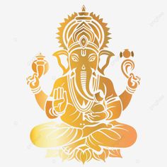 ganpati sri ganesh gradient golden stroke object Ganpati Clipart, Shine Png, Ganesh Images, Transparent Image, Png Transparent, Free Png, Png Image