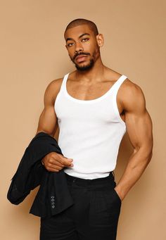 Arron Piere, Male Portrait Poses, Black Male Models, Mens Photoshoot Poses, Foto Poses