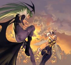 Hyung Tae Kim, Vampire Games, Morrigan Aensland, Capcom Art, Comic Games, Character Wallpaper, Animal Ears, Manga Pictures, Video Game Art