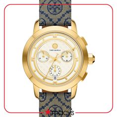 in stock Leather Strap Watch, Leather Luggage, Pre Owned Rolex, Beauty Gift, Chronograph Watch, Watch Brands, Blue Fabric, Michael Kors Watch, Chronograph