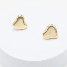 our Crazy On You Studs are an essential addition to any wardrobe. these elegant yet whimsical earrings will add brilliance and a hint of playfulness to any ensemble, day or night. 18k gold or rhodium pvd over 316L stainless steel 19.5mm x 20mm post sits at center of earring lightweight Trendy Polished Finish Earrings For Gift, Elegant Stainless Steel Heart Earrings, Modern Gold Plated Plug Earrings For Gift, Modern Gold Plated Plug Earrings As Gift, Modern Gold-plated Plug Earrings As Gift, Gold Sterling Silver Heart Earrings For Party, Gold Heart Earrings For Party, Gold Heart Earrings Modern Style, Modern Gold Heart Earrings For Pierced Ears