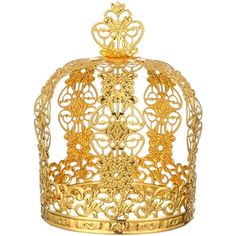 Description The package include a elegant crown. This item is manufactured with premium material for durable and long-lasting use. The delicate design and bright patterns will ensure its practicability and popularity as a cake toppers uses. Your family will be impressed very much by your exquisitely cakes with this picked decoration. Features - Color: Golden. - Material: Metal. - Size: 12.50X11.50X10.00cm;/4.91X4.52X3.93in; - material, beautiful and safe for cake decorating use. - Perfect cake d The Crown Birthday Party, Gold Crown Cake Topper Printable, Birthday Cake Crown, Gold Cake Decorations, Decoration For Birthday Party, Crown Centerpiece, Crown Cake Topper, Crown Decor, Graduation Cake Toppers