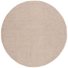 a round rug in beige on a white background