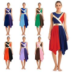 women's dresses in different colors and sizes