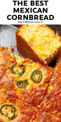 the best mexican cornbread recipe is made with cheese and jalapenos