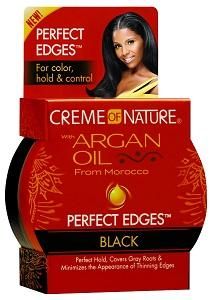 Creme of Nature with Argan Oil Perfect Edges Black 2.25 oz. For Color hold & control. Perfect hold, covers gray roots and minimizes the appearance of thinning edges. Best Moisturizer For Dry Black Hair, Gray Roots, Thinning Edges, Perfect Edges, Covering Grey Roots, Creme Of Nature, Grey Roots, Edges Hair, Edge Control