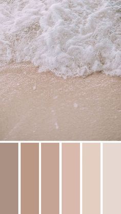 the color palette is neutral and it looks like waves are coming in from the ocean