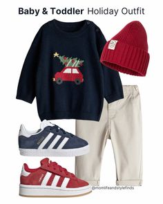 Outfit inspo for your little ones  Baby boy outfits, baby boy style, baby boy clothes, baby boy fashion, outfit Inspo, baby ootd, outfit ideas, winter trends, winter 2024, toddler boy clothes, toddler boy style, toddler boy outfit, toddler boy fashion, toddler ootd, toddler boots, toddler nike dunks, toddler dunks, holiday outfit, Christmas outfit   Shop this post on my LTK ⬇ https://liketk.it/4XeiM #ltkkids #ltkholiday #ltkbaby Christmas Toddler Outfits Boy, Toddler Boys Christmas Outfits, Christmas Baby Boy Outfits, Boys Christmas Outfits For Pictures, Toddler Christmas Outfit Boy, Little Boy Christmas Outfits, Kids Christmas Outfits Boys, Baby Boy Outfits Stylish, Toddler Holiday Outfits Boy