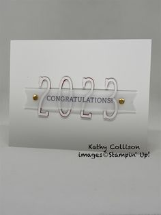 congratulations card for kathy collison from stampin's stampshopped com