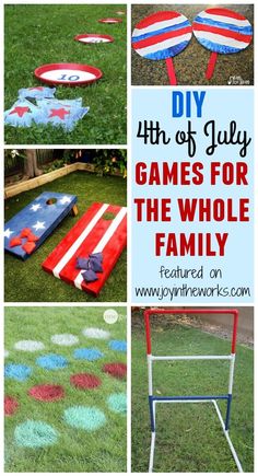 the fourth of july games for the whole family are fun and easy to play with