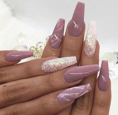 Mauve Nails, French Pedicure, Art Hacks, Her Nails, Nail Beauty, Coffin Nails Long, Ballerina Nails, Winter Nail, Marble Nails