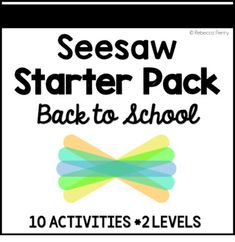 the back to school poster for sessaw starter pack