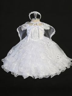 2299.jpg?0 Christening Outfit Girl, Baptism Gown, Girls Dress Shop, Top Kids, Organza Skirt, Christening Outfit, Girl Christening, Baptism Dress, Embroidered Bodice