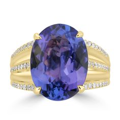 J44556 Luxury Tanzanite Birthstone Ring, Luxury Tanzanite Birthstone Ring As Gift, Luxury Gold Sapphire Ring For May Birthstone, Luxury Gold Tanzanite Birthstone Ring, Luxury Tanzanite Diamond Ring In Yellow Gold, Tanzanite Rings, Band Metal, Tanzanite Ring, Ring Displays