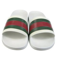 Casual And Comfortable Men’s Gucci Slides With Signature Stripe. Size 8 They Are Timeless And Modern.Made In Italy.Come With Box And Dust Bags. White Flat Gucci Slides, Classic White Slides With Round Toe, Luxury Red Gucci Slides, Luxury White Slip-on Slides, Red Gucci Slides With Branded Insole, Red Gucci Slides With Round Toe, White Gucci Slip-on Slides, Gucci Casual Flat Slides, Designer White Gucci Slides