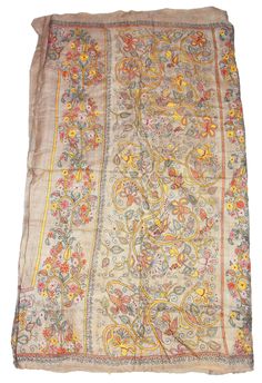 About this item Vintage Indian West Bengal Saree 100% Pure Silk Tie & Dye Sari Kantha What A Beautiful Masterpiece Of A Saree. Base Fabric Is 100% Pure Silk In Gray Color Multi Amazing Tie And Dye Work. All Over Saree Adorned With Floral And Paisley Design With Multi Color Thread Work. Traditional Kantha Work Is The Highlight Of The Saree. Kantha : Kantha Is A Peacock Hand Embroidery Style Traditionally Practiced By Rural Womenfolk In State Of West Bengal. Kantha Embroidery Is Recognized By Transitional Embroidered Tussar Silk Fabric, Multicolor Embroidered Silk Blouse Piece, Silk Blouse Piece With Multicolor Embroidery, Diwali Multicolor Embroidered Shawl, Transitional Embroidered Silk Thread Fabric, Semi-stitched Tussar Silk Embroidered Fabric, Silk Thread Embroidered Saree Fabric, Silk Thread Blouse Piece With Multicolor Embroidery, Multicolor Embroidered Tussar Silk Blouse Piece