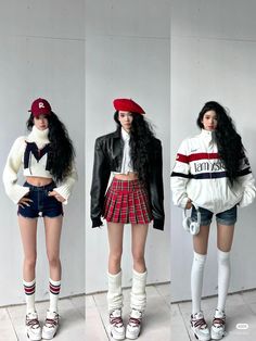 China Fashion Street Style, Girly Streetwear Outfits, Casual Outfits Edgy, Asian Style Outfits, Outfit China, Girly Streetwear, Outfits Korean Style, Japan Ootd, Chinese Street Fashion