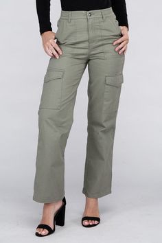 Stay comfortable and stylish with Everyday Wear Elastic-Waist Cargo Pants. Designed for optimal functionality, these pants feature an elastic waist and a front button closure for a secure fit. Keep small essentials close at hand with two side pockets. Perfect for everyday wear and optimal mobility. Made in China Everyday Wear Elastic-Waist Cargo Pants Details : Style: Casual Print / Pattern: Plain Silhouette: Cargo Pants Fit: Regular Embellishment: Pockets Length: Full Closure: Button Lining: No Weekend Fashion, Casual Cargo Pants, China Style, Romper And Jacket, Pants Details, Pants Fit, Pants With Pockets, Knitted Coat, Fashion Board