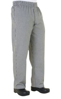 Basic Chef Baggy by Chef Works Small Check Checkered Side Loosely Fitted Hip Pocket Work Pants With Tapered Leg, Baggy Tapered Leg Pull-on Pants, Chef Work, Chef Pants, Loose Fitting Pants, Fitting Pants, Don't Settle For Less, Unisex Pants, Pants Elastic Waist