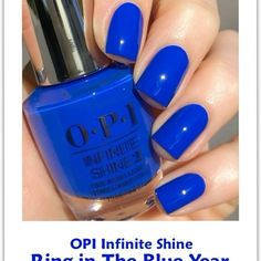 Opi Infinite Shine In Ring In The New Year! (Royal Blue) From 2019 Holiday Collection Brand New! Never Opened! Nwt! Full Size! .5 Oz Opi Blue Gel Polish, Opi Ring In The Blue Year, Opi Royal Blue, Opi Electric Blue, Opi Dark Blue Nail Polish, Cobalt Blue Nail Polish, Opi Blue Purple Nail Polish, Opi Infinite Shine