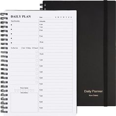 the daily planner is open and ready to be used by someone who wants to do something