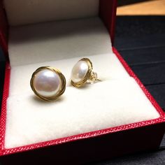 Use coupon code BESTDEAL1 for order over $250 will get 30% off discount, Thank you! Use coupon code BESTDEAL1 for order over $250 will get 30% off discount, Thank you! ★ SUPERIOR QUALITY: These 14k gold Filled dainty stud earrings are made entirely from 14K Gold filled and natural pearl. ★QUALITY CONTRO: These earrings come as a pair &14k gold filled-backs (option). * Jewelry is packaged and shipped in a delicate jewelry gift box. ★Features * Material: 14K Gold filled * Available Gold Color: Yellow Gold Pearl Earrings For Gift, Gold Plated Round Pearl Earrings Fine Jewelry, Fine Jewelry Gold Plated Round Pearl Earrings, Gold Pearl Earrings For Anniversary, Yellow Gold Round Earrings For Anniversary, Fine Jewelry Round Pearl Earrings Gift, 14k Rose Gold Pearl Earrings Gift, White 14k Gold Round Bridal Earrings, Gift Yellow Gold Round Pearl Earrings