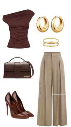 Ceo Aesthetic Outfit, Daily Feminine Outfits, Stylish Minimalist Outfits, Tops Names For Women, Brown Semi Formal Outfits For Women, Outfit Inspo Minimalist, Tropical Professional Outfit, Activity Director Outfits, Women Two Piece Outfit Classy