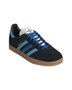 Womens Gazelle Bold Gazelle, Navy Blue Adidas Gazelle, Goitered Gazelle, Blue And Yellow Gazelle, Adidas Eqt Gazelle, Club Tops, Girls Club, Blue