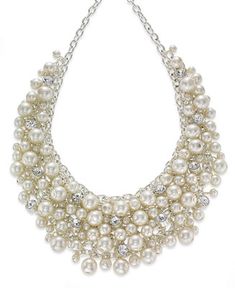 Charter Club 16 Simple Pearl, Artificial Jewellery, Big Pearl, Pearl Cluster, Necklace Fashion, Necklaces Jewelry, Necklace Online, Bib Necklace, Charter Club