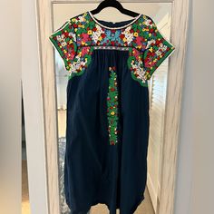 Barely Worn Shift Style Summer Frock. Beautiful Embroidery! Can Be Worn Casually With Tennies Or Flip Flops Or Dressed Up With Wedges. A Lovely Dress! Valentine Dresses, Frances Valentine, Valentine Dress, Style Summer, Lovely Dresses, Beautiful Embroidery, Flip Flops, Colorful Dresses, Summer Fashion