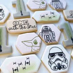 star wars cookies decorated with royal icing