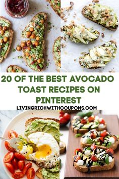 the best avocado toast recipes on pinterest