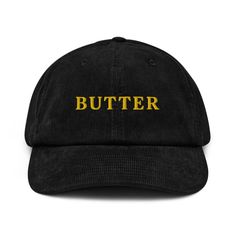 Butter Corduroy Hat French Butter Embroidered Cap Irish Butter Lover Gift Baker Gifts Home Chef Hat Foodie Gift Butter Dish Chef Set - Etsy Barbados Embroidered Corduroy, Stylish Caps