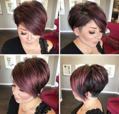 Bob Short Haircut, Short Hair Plus Size, Pixie Cuts For Thick Hair, Thick Hair Cuts, Short Hair Pixie Cuts, Short Sassy Hair, Sassy Hair