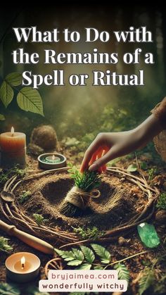 Unsure what to do with the remains of your spells or rituals? This guide explores ethical and mindful ways to dispose of magical items, ensuring you respect the energies and maintain harmony with nature. Learn how to return remnants to the earth, water, or air, and deepen your connection with the elements through these thoughtful practices. Water Spells Magic, How To Dispose Of Spell Jars, Witchy Inspiration, Magickal Tips, Magical Artifacts, Magic Energy, Jar Spells, Teen Witch, Witchcraft Spells