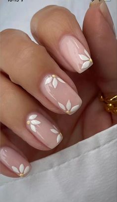 Visit My Website Preetys.comhttps://preetys.com/ Easy Toe Nail Art Designs For Beginners 💄😱 The Best Nail Art Designs Compilation https://youtu.be/SeCM93af... Short Bridal Nails Art Designs, Short Gel Nail Designs Flowers, Flower Nails Elegant, Bridal Nails Colorful, Neutral Floral Nail Designs, Neutral Nails For Prom, Summer Nails Mani And Pedi, Short Neutral Nails With Design, Simple Flowers Nails