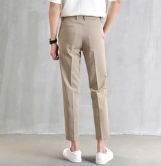 Brand Name: NuktyMaterial: PolyesterApplicable Season: springStyle: CasualApplicable Scene: DailyModel Number: Suit pantsGender: MENFront Style: FlatPant Closure Type: Button FlyItem Type: Suit PantsColor:: Black,Khaki,GreyFeature 1: Men's Suit PantsFeature 2: Slim-Fit Straight TrousersFeature 3: Fashion Ninth PantsFeature 4: Business Casual PantsFeature 5: Suit Pants With PocketsFeature 6: Solid Color Suit Pants Please note:1. Due to the different measurement methods in each country and region, Slim Fit Straight Leg Summer Pants, Slim Fit Solid Color Summer Pants, Slim Fit Summer Pants, Slim Fit Ankle-length Summer Bottoms, Slim Fit Bottoms For Summer Business Casual, Slim Fit Solid Pants For Summer, Slim Fit Bottoms For Business Casual Summer, Slim Fit Pants For Summer, Summer Business Casual Slim Fit Bottoms