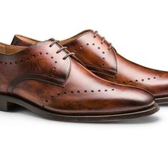 Bashwood Handmade | Shoes | Leather Handmade Brown Leather Oxfords | Poshmark Cow Skin, Goat Leather, Shoes Leather, Handmade Shoes, Leather Handmade, Leather Shoes, Work Hard, Brown Leather, Cow