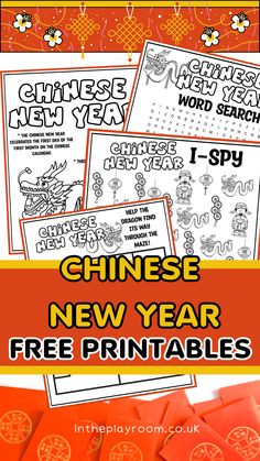 chinese new year free printables for kids to color and practice their writing skills